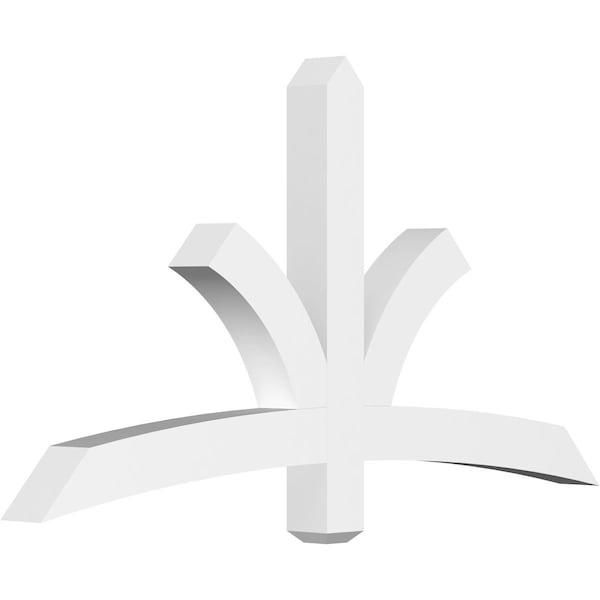Ekena Millwork Davenport Architectural Grade PVC Gable Bracket, 60"W x 32 1/2"H x 4"D x 4"F, 13/12 Pitch GBP060X33X0404DAV00 - main